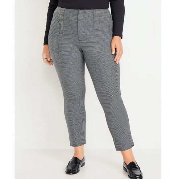 NWT Old Navy | Extra High-Waisted Polished Pixie Pants Houndstooth, Womens 22 - Picture 1 of 5
